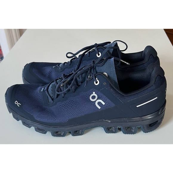 On Running Shoes - On Cloudventure Trail Running Navy Blue Shoes 11